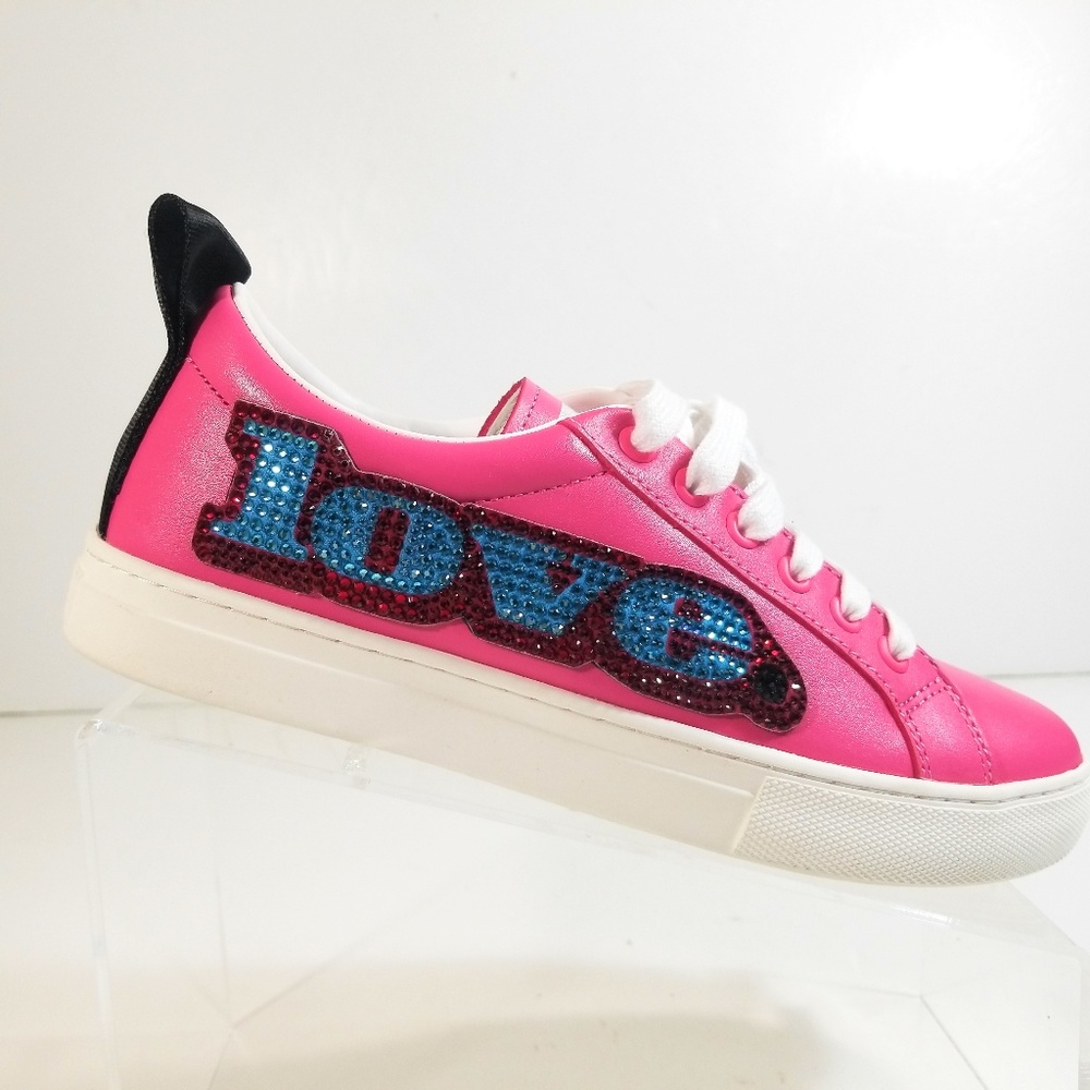 Marc Jacobs Love Embellished Empire Sneakers Sz 38